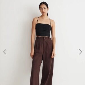 Madewell Harlow Wide Leg Pant Chocolate raisin